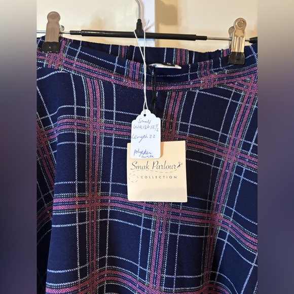 Small Plaid Smak Parlour Unique Vintage Skirt-Size Small - Picture 5 of 8